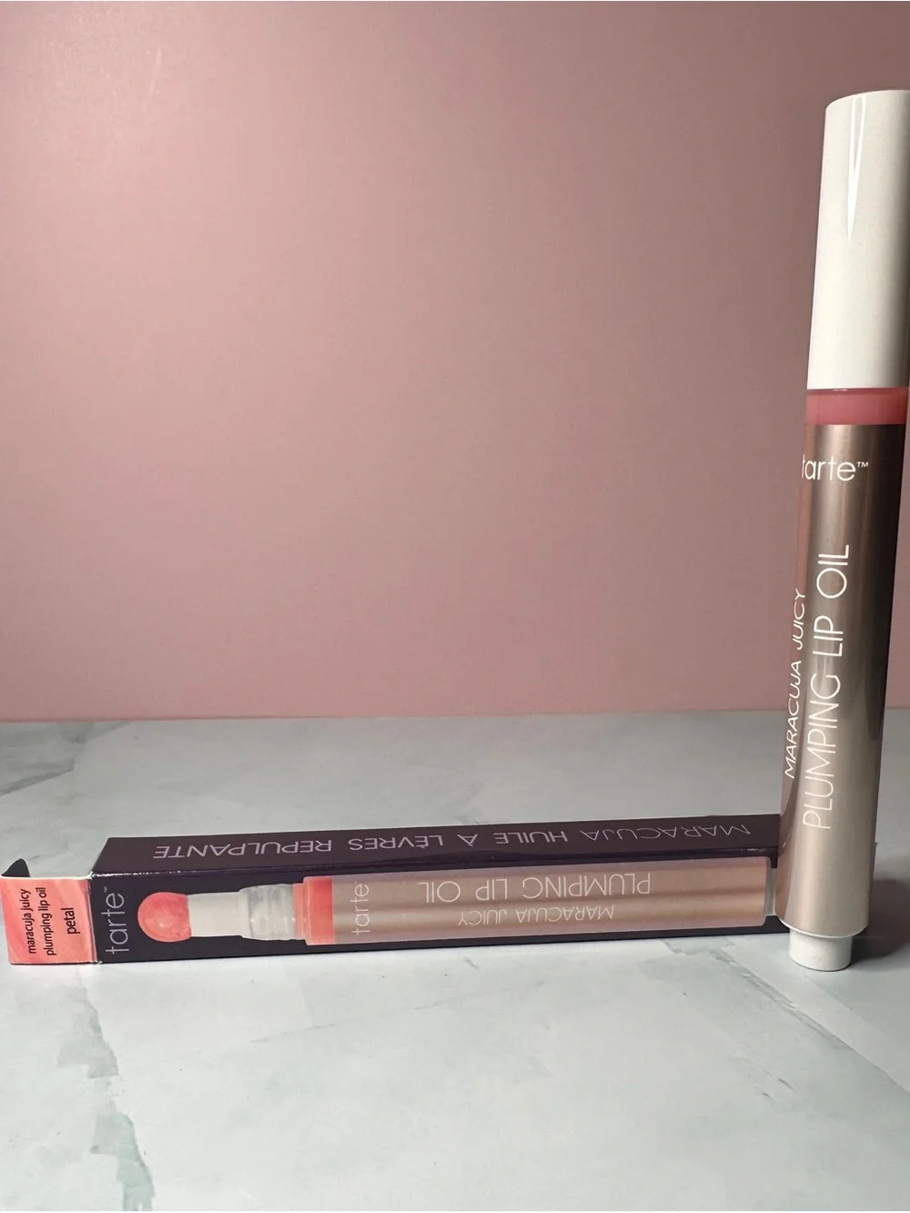tarte Maracuja Juicy Plumping Lip Oil — Soft Rose